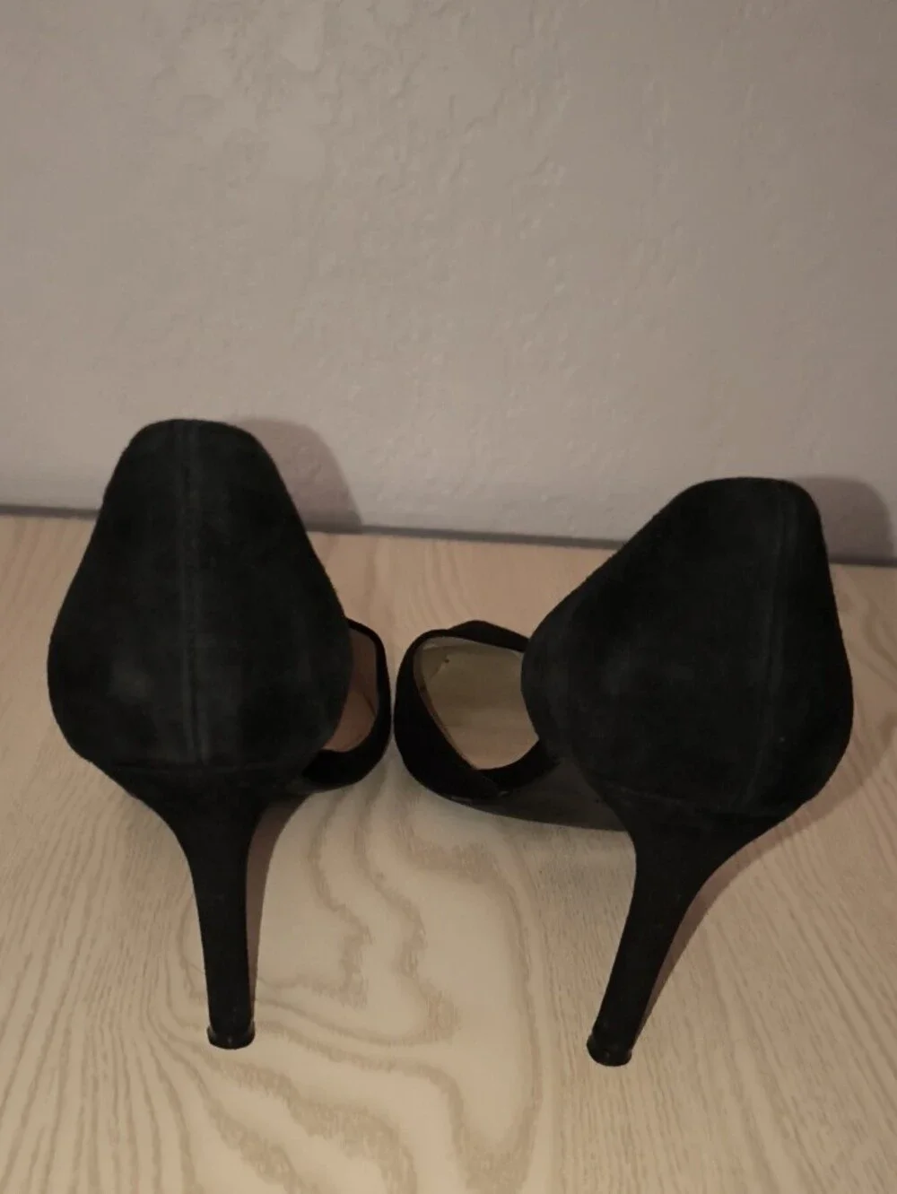 Marc Fisher Black Suede D’Orsay Pointed Toe Pumps Heels Formal Sheek Sz 8